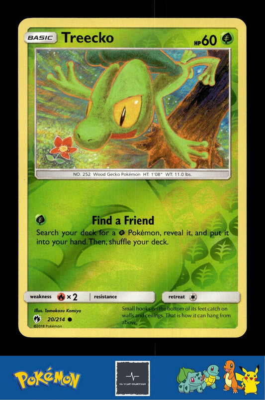 2018 Pokemon SM Lost Thunder 20/214 Treecko Reverse Komiya