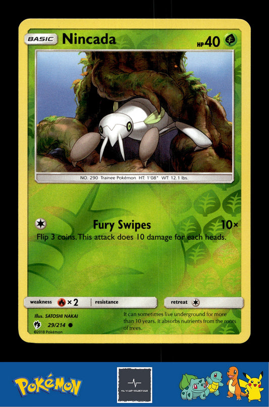 2018 Pokemon SM Lost Thunder 29/214 Nincada Reverse