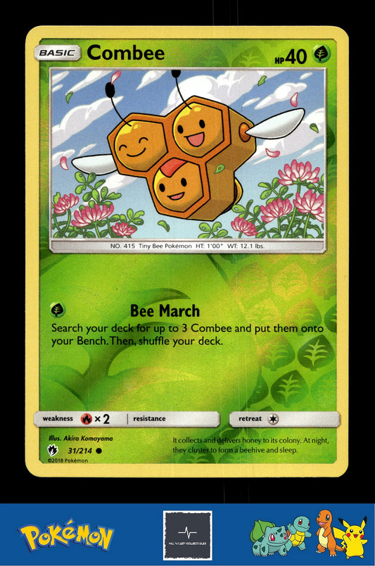 2018 Pokemon SM Lost Thunder 31/214 Combee Reverse