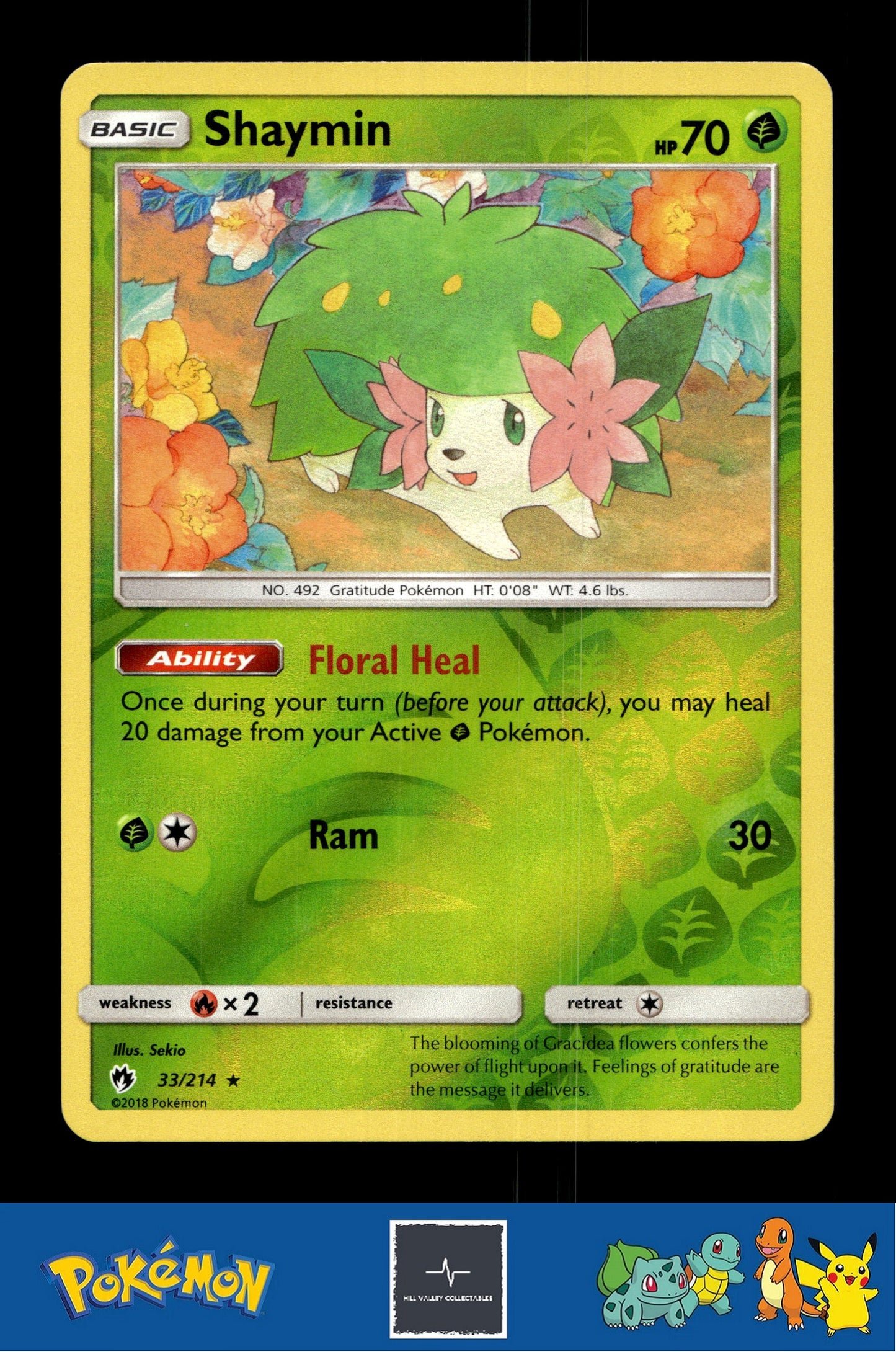 2018 Pokemon SM Lost Thunder 33/214 Shaymin Reverse