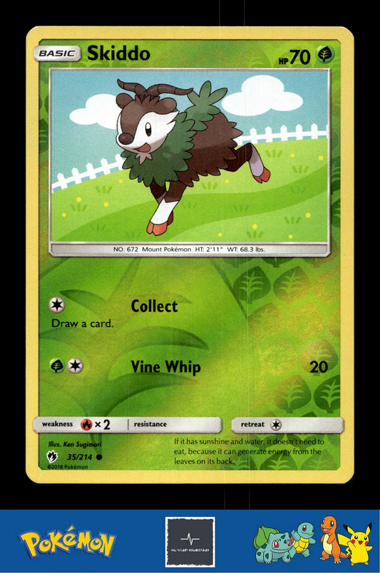 2018 Pokemon SM Lost Thunder 35/214 Skiddo Reverse
