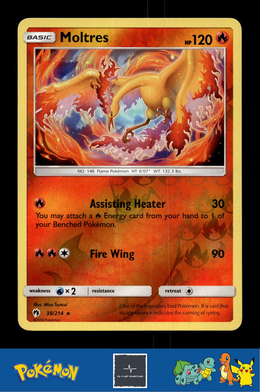 2018 Pokemon SM Lost Thunder 38/214 Moltres Reverse