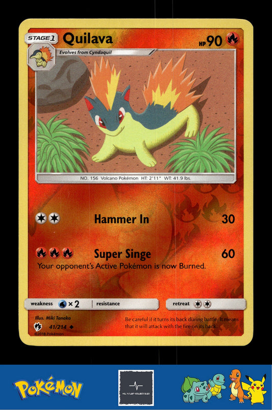 2018 Pokemon SM Lost Thunder 41/214 Quilava Reverse