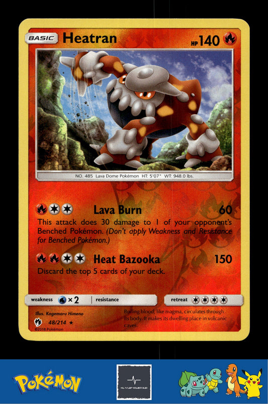 2018 Pokemon SM Lost Thunder 48/214 Heatran Reverse
