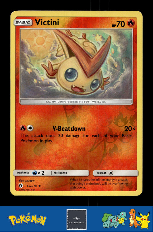 2018 Pokemon SM Lost Thunder 49/214 Victini Reverse