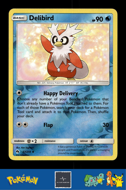 2018 Pokemon SM Lost Thunder 57/214 Delibird Reverse