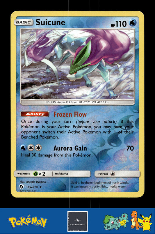 2018 Pokemon SM Lost Thunder 59/214 Suicune Reverse