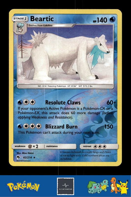 2018 Pokemon SM Lost Thunder 62/214 Beartic Reverse