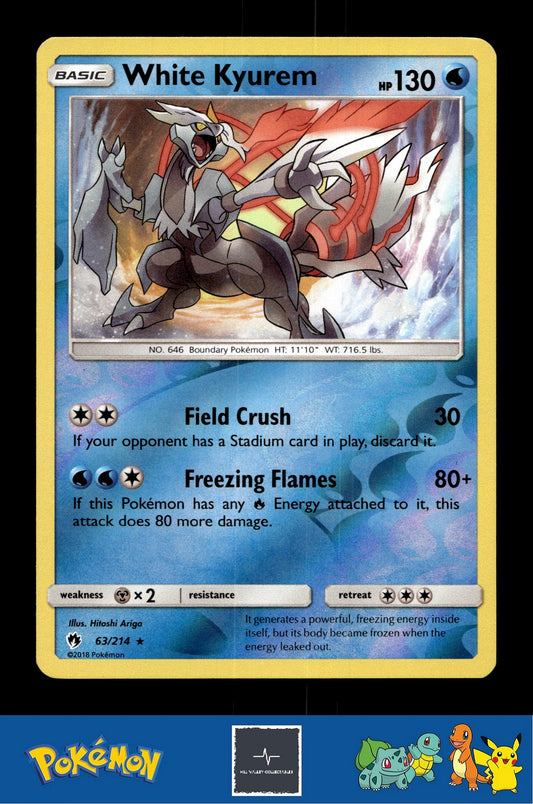 2018 Pokemon SM Lost Thunder 63/214 White Kyurem Reverse