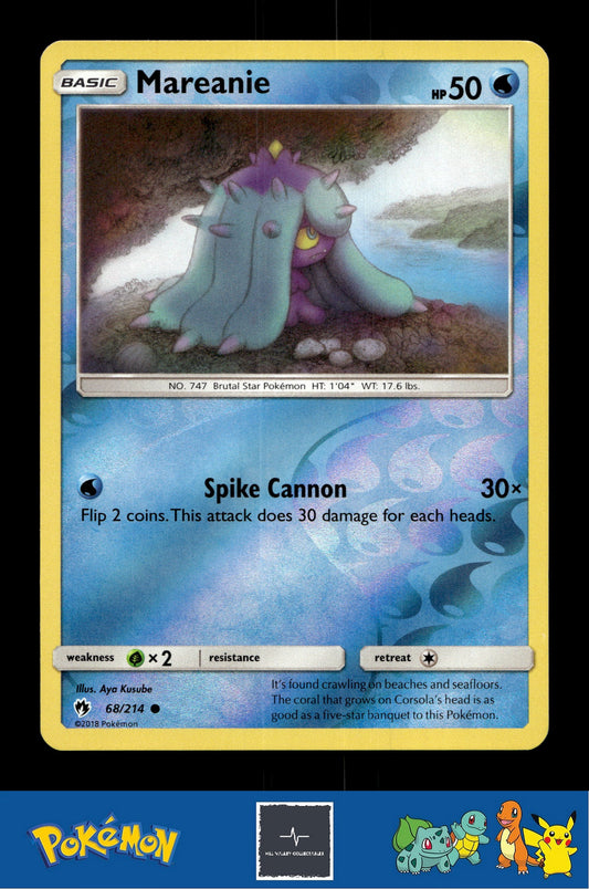 2018 Pokemon SM Lost Thunder 68/214 Mareanie Reverse