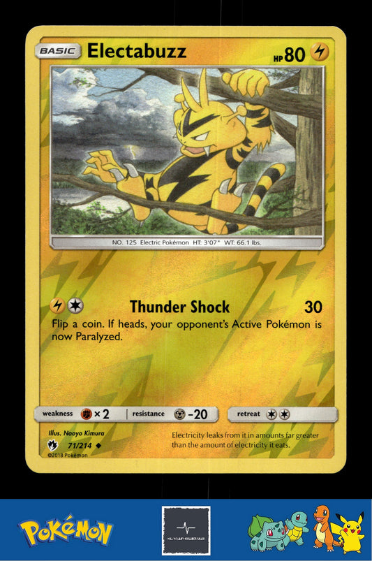 2018 Pokemon SM Lost Thunder 71/214 Electabuzz Reverse