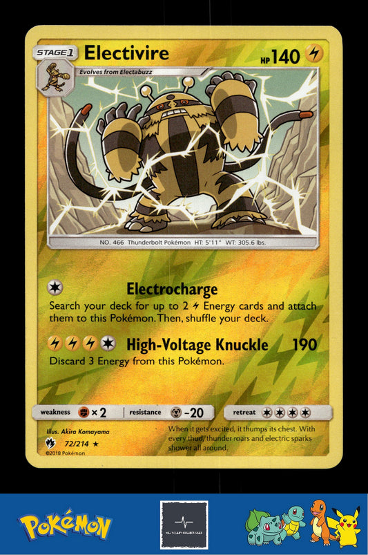 2018 Pokemon SM Lost Thunder 72/214 Electrive Reverse