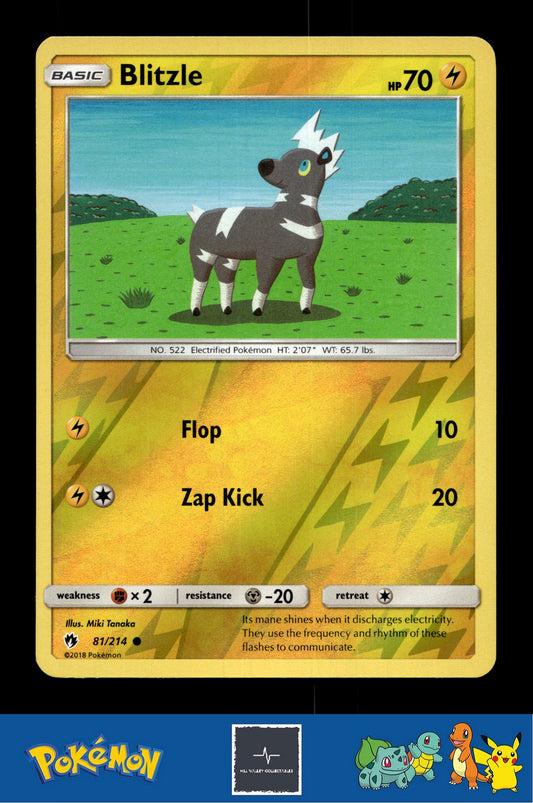 2018 Pokemon SM Lost Thunder 81/214 Blitzle Reverse