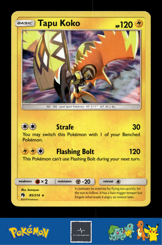 2018 Pokemon SM Lost Thunder 85/214 Tapu Koko Reverse