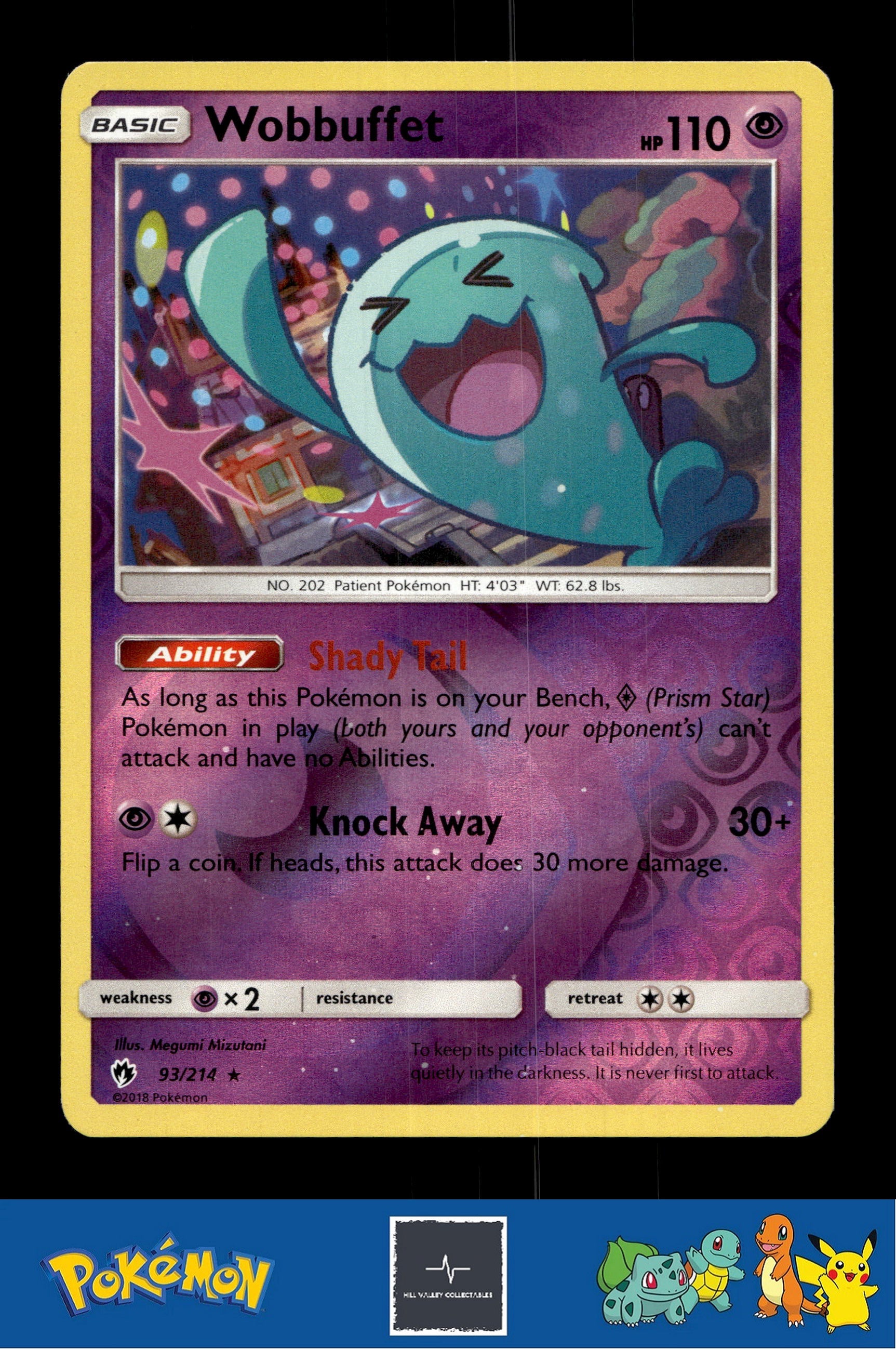 2018 Pokemon SM Lost Thunder 93/214 Wobbuffet Reverse