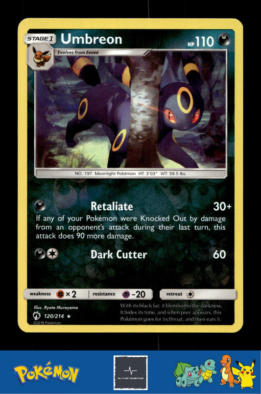 2018 Pokemon SM Lost Thunder 120/214 Umbreon Reverse