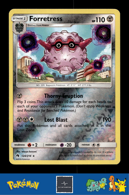 2018 Pokemon SM Lost Thunder 124/214 Forretress Reverse