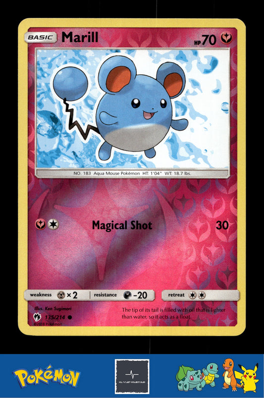 2018 Pokemon SM Lost Thunder 135/214 Marill Reverse
