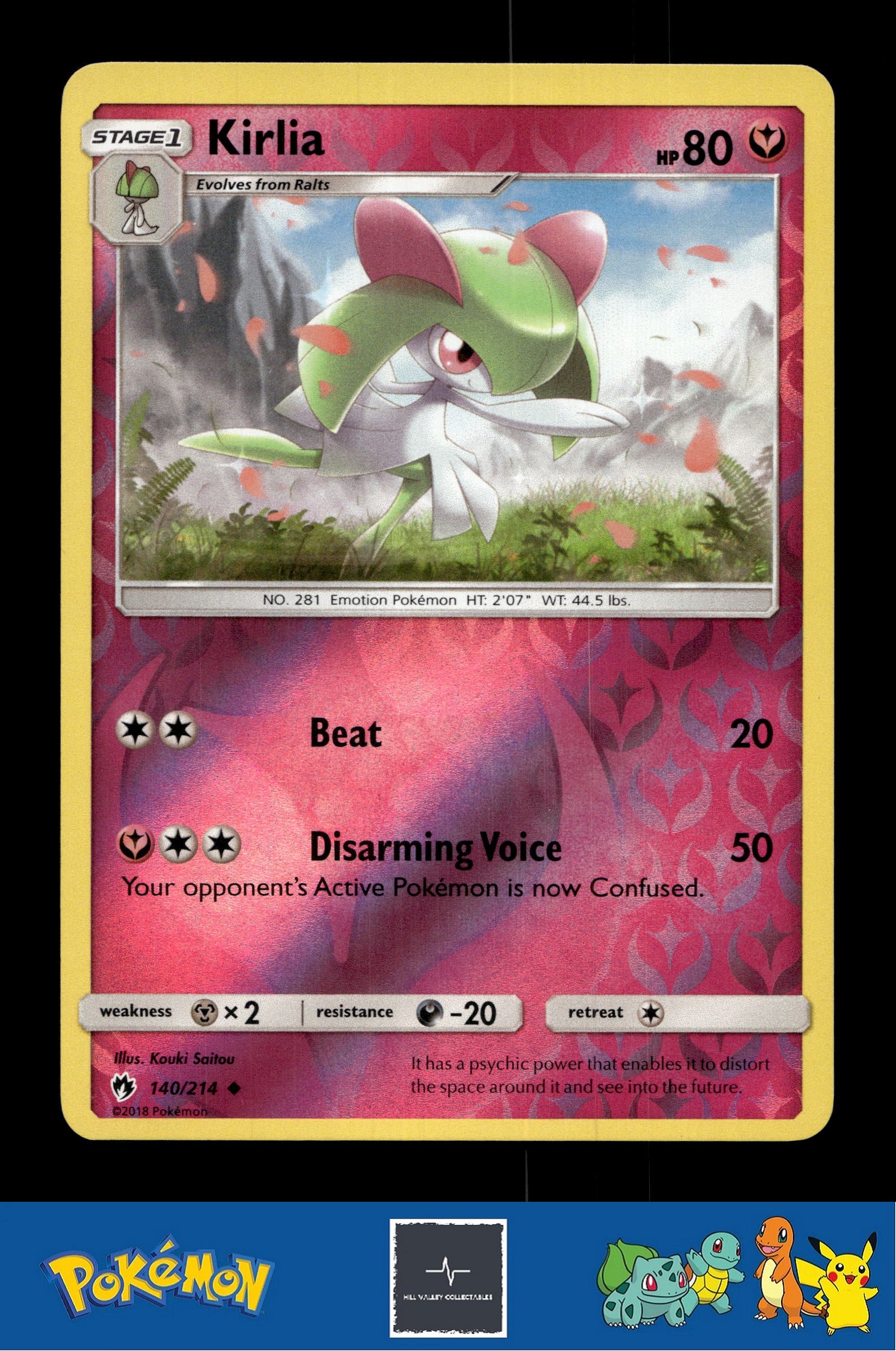 2018 Pokemon SM Lost Thunder 140/214 Kirlia Reverse