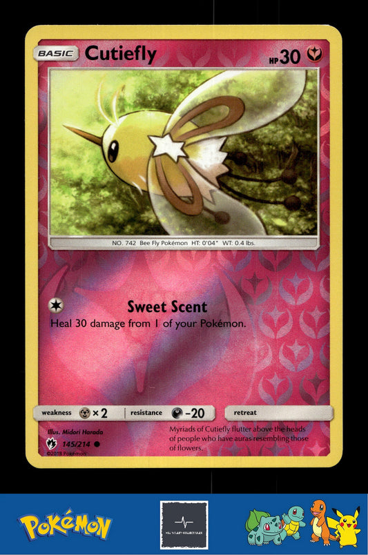 2018 Pokemon SM Lost Thunder 145/214 Cutiefly Reverse