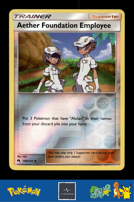 2018 Pokemon SM Lost Thunder 168/214 Aether Foundation Employee Reverse