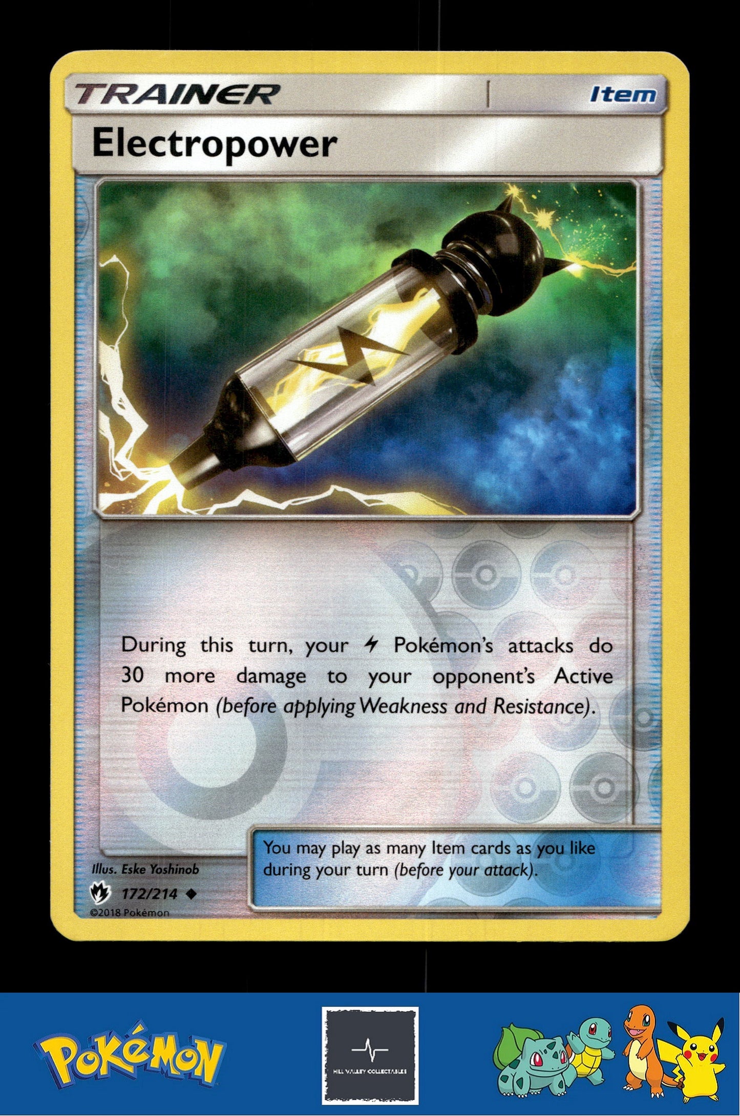 2018 Pokemon SM Lost Thunder 172/214 Electropower Reverse