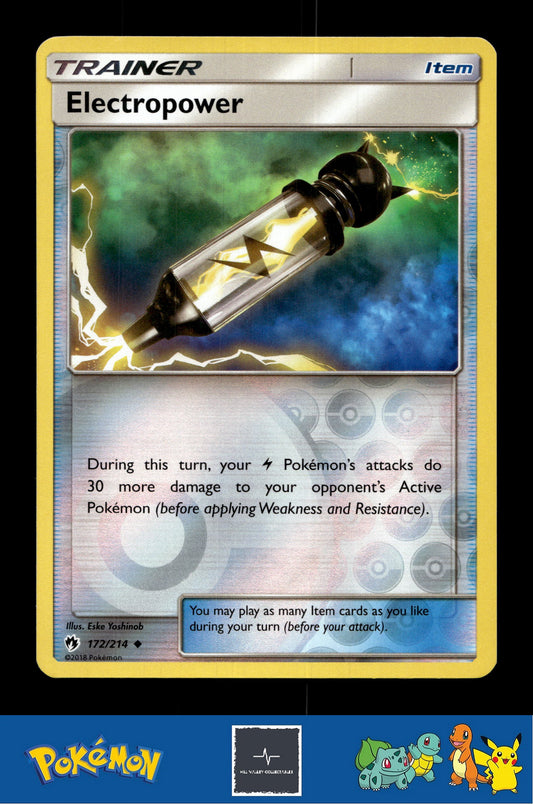 2018 Pokemon SM Lost Thunder 172/214 Electropower Reverse