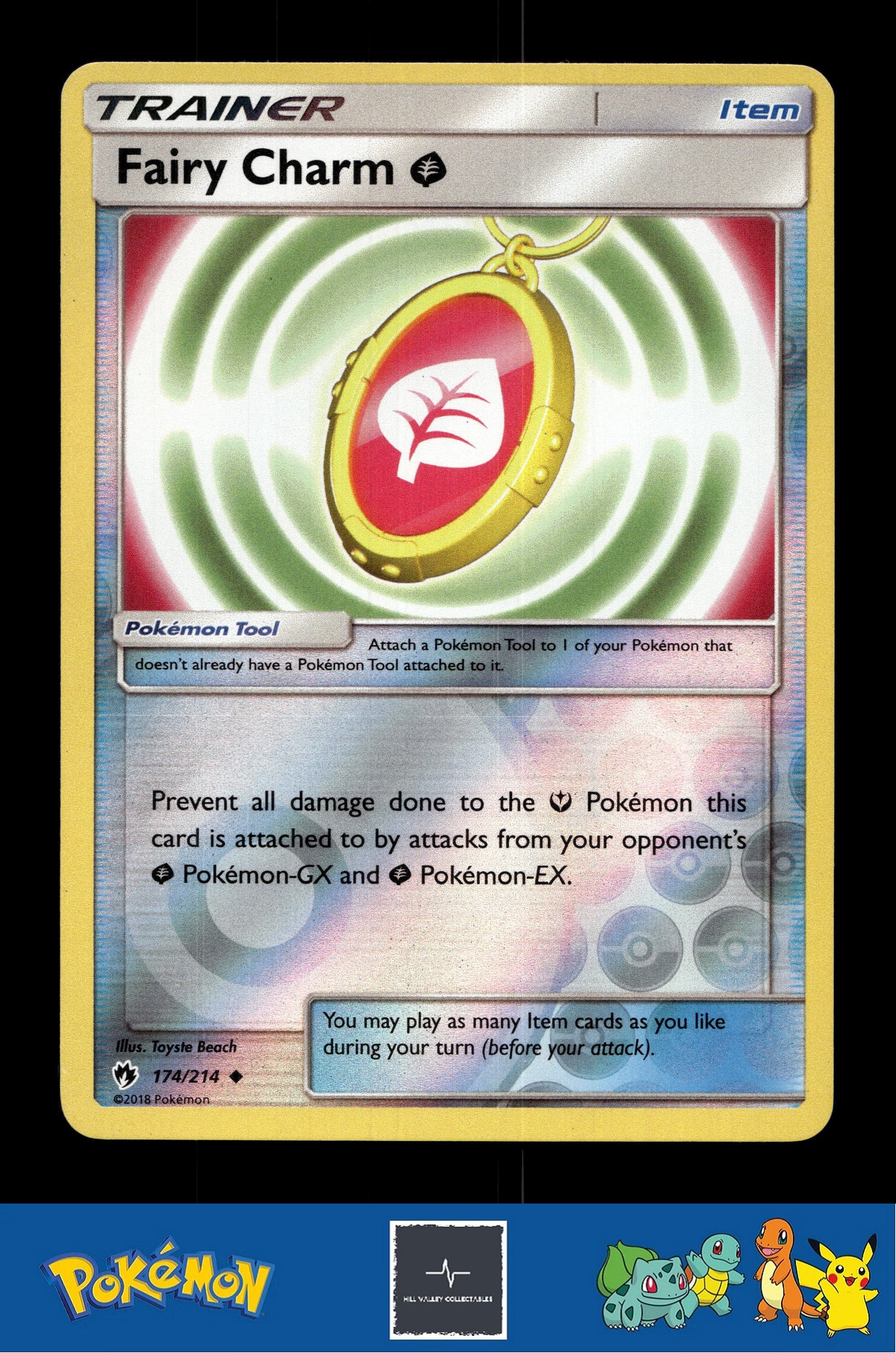 2018 Pokemon SM Lost Thunder 174/214 Fairy Charm Reverse