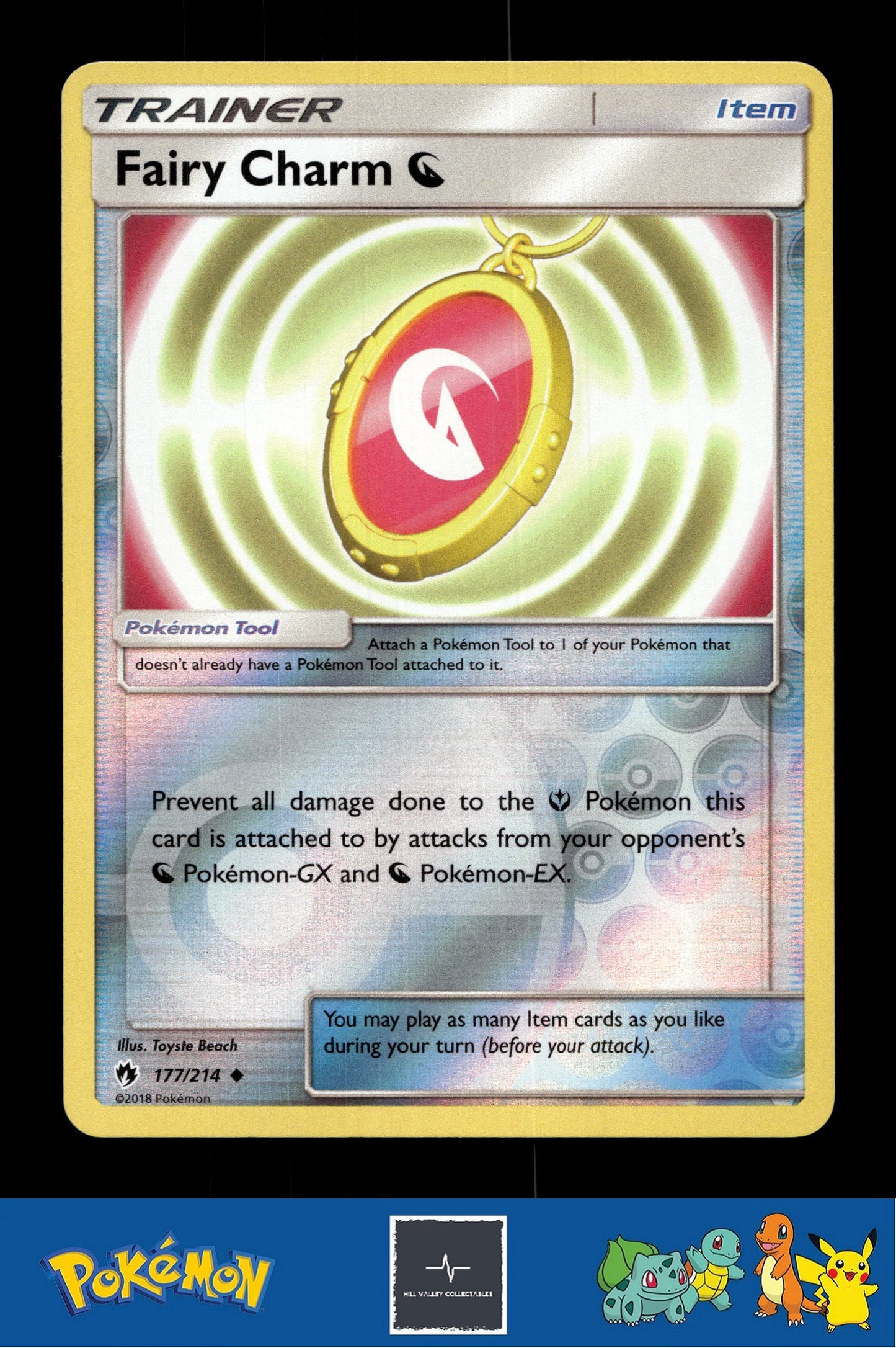 2018 Pokemon SM Lost Thunder 177/214 Fairy Charm Reverse