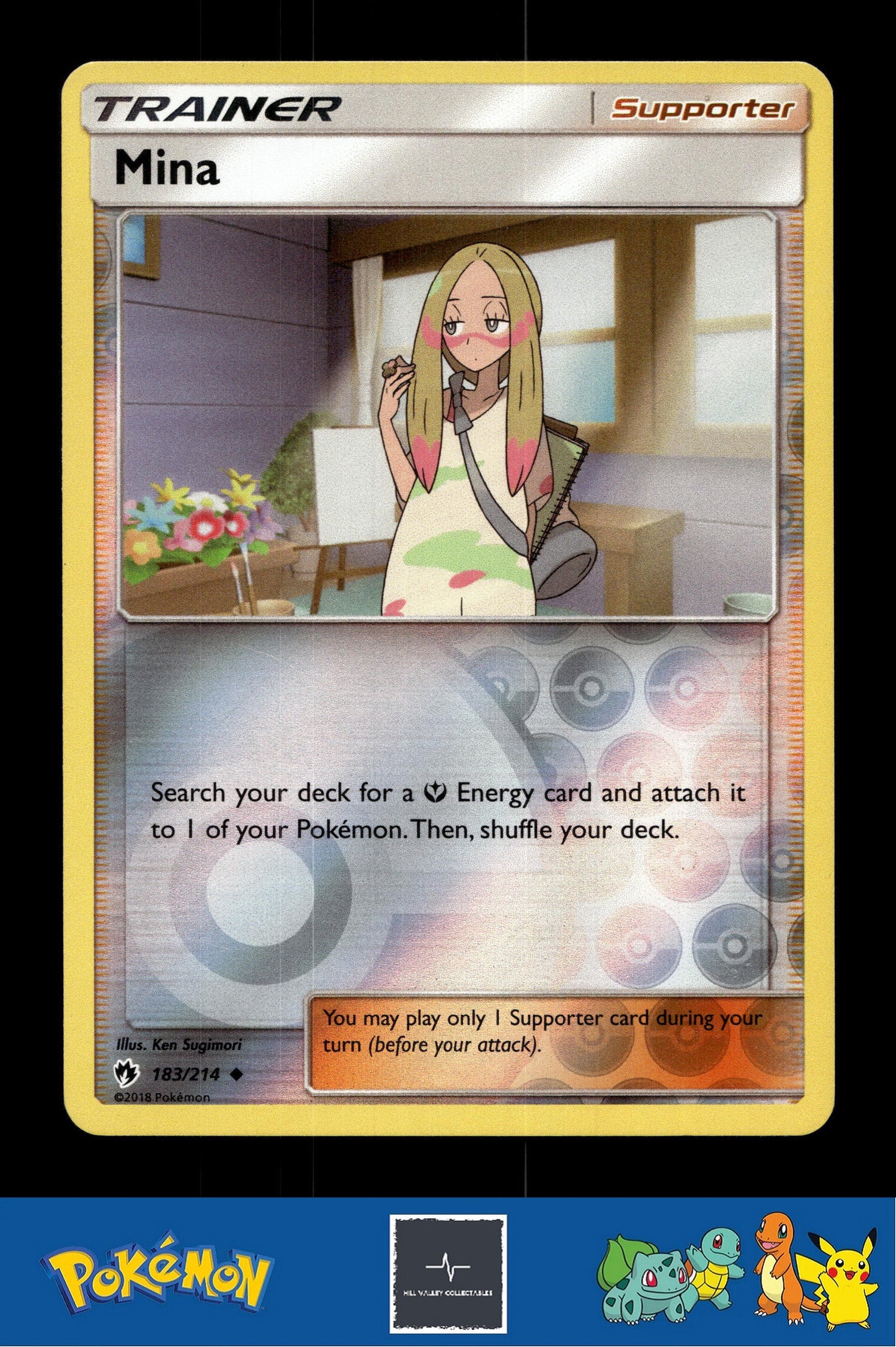 2018 Pokemon SM Lost Thunder 183/214 Mina Reverse
