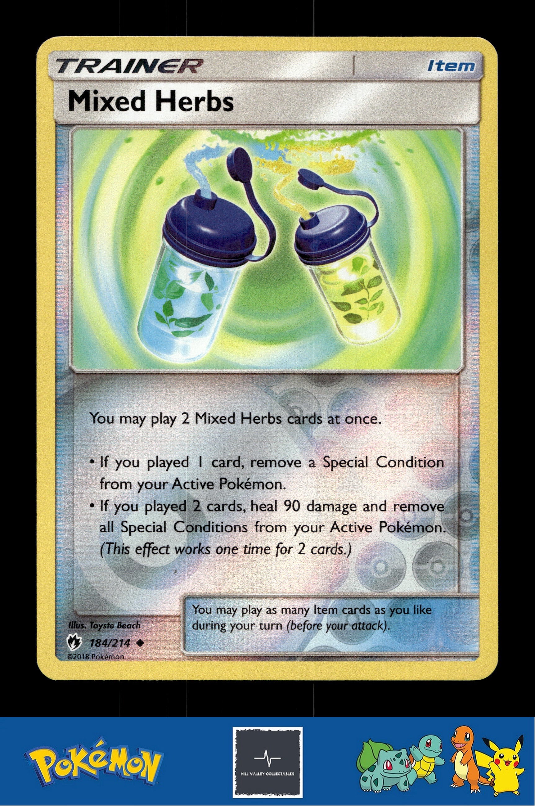 2018 Pokemon SM Lost Thunder 184/214 Mixed Herbs Reverse