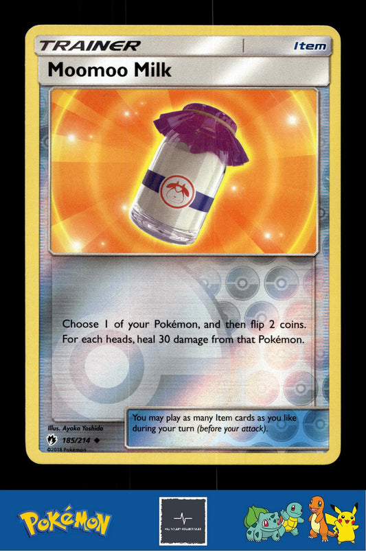 2018 Pokemon SM Lost Thunder 185/214 Moomoo Milk Reverse