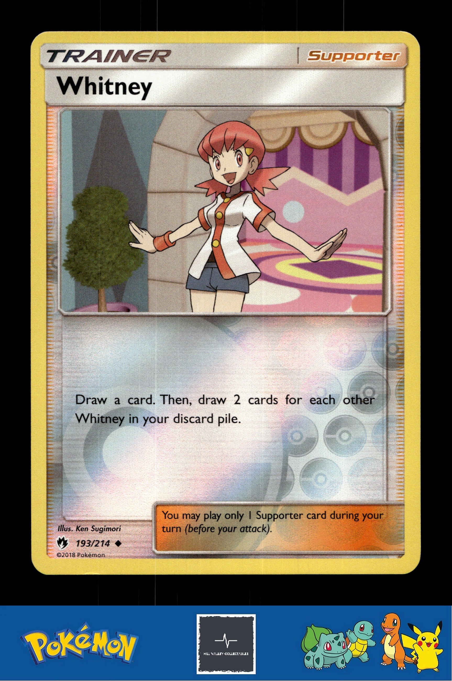 2018 Pokemon SM Lost Thunder 193/214 Whitney Reverse