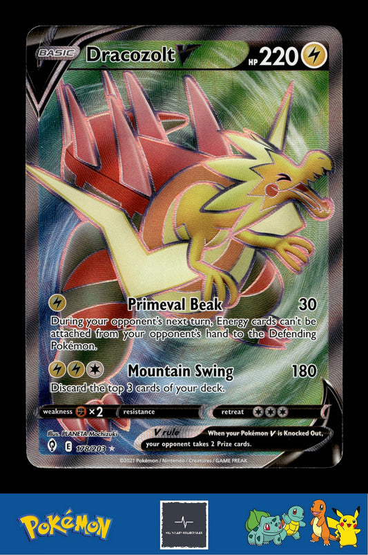 2021 Pokemon SWSH Evolving Skies 178/203 Dracozolt V