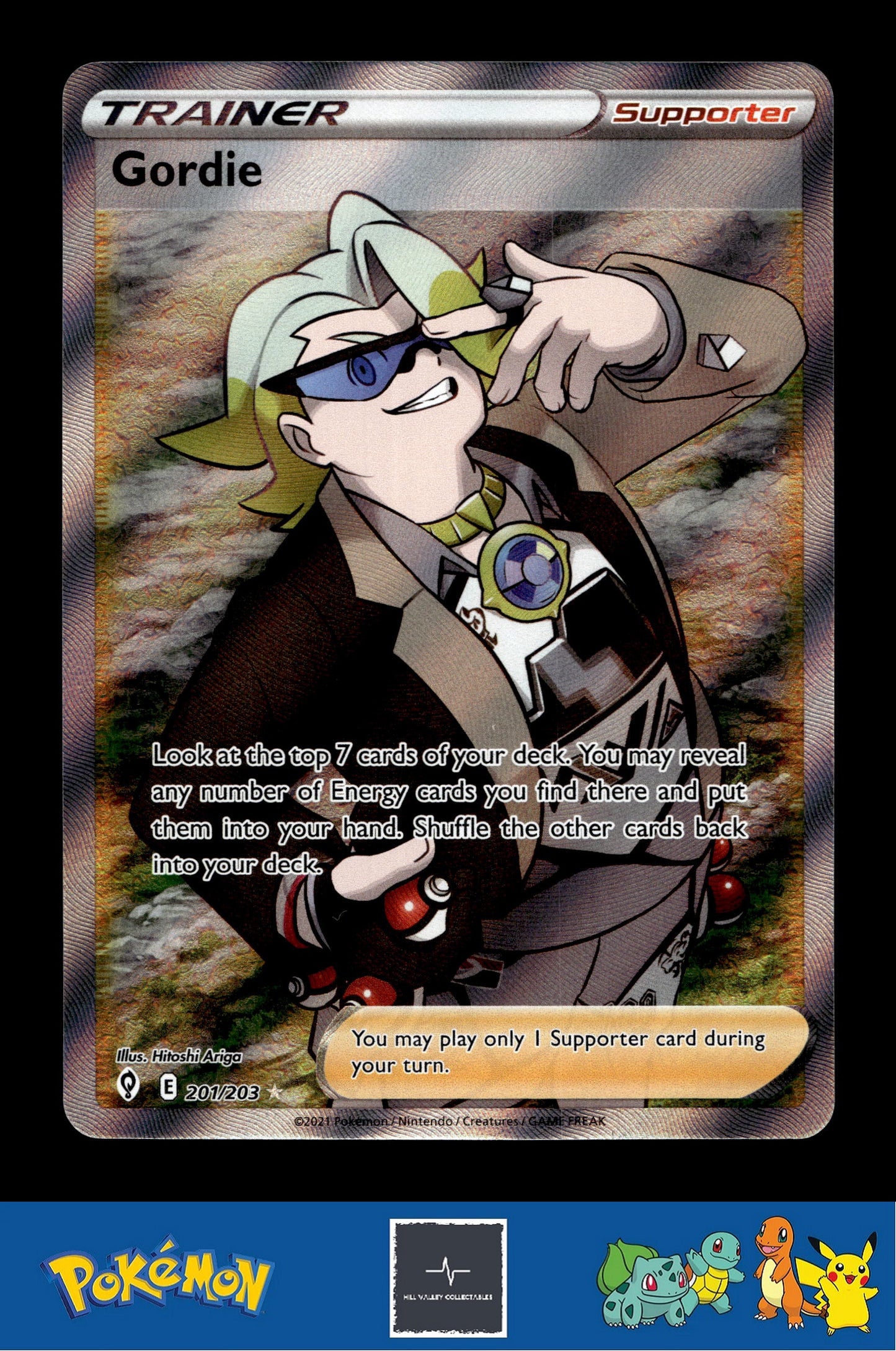 2021 Pokemon SWSH Evolving Skies 201/203 Gordie