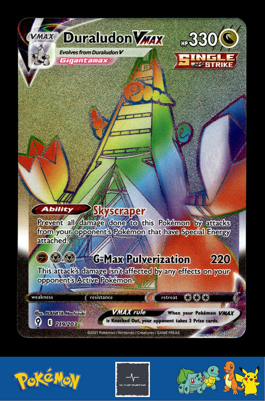 2021 Pokemon SWSH Evolving Skies 219/203 Duraludon VMAX
