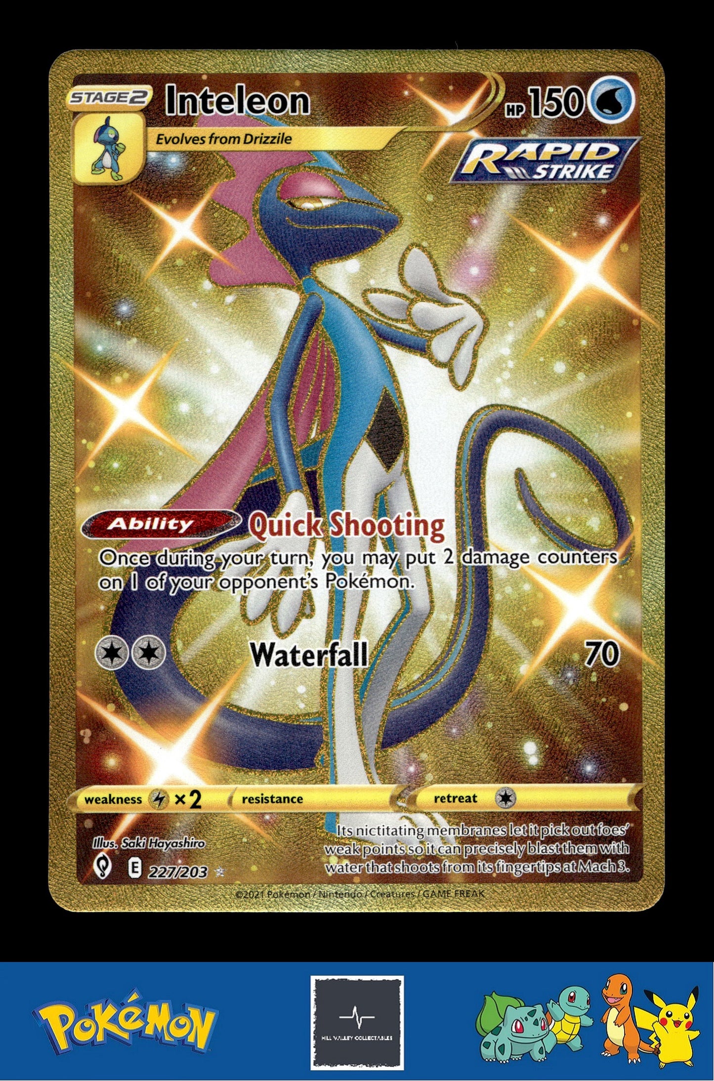 2021 Pokemon SWSH Evolving Skies 227/203 Inteleon