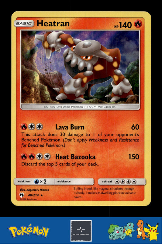 2018 Pokemon SM Lost Thunder 48/214 Heatran Holo