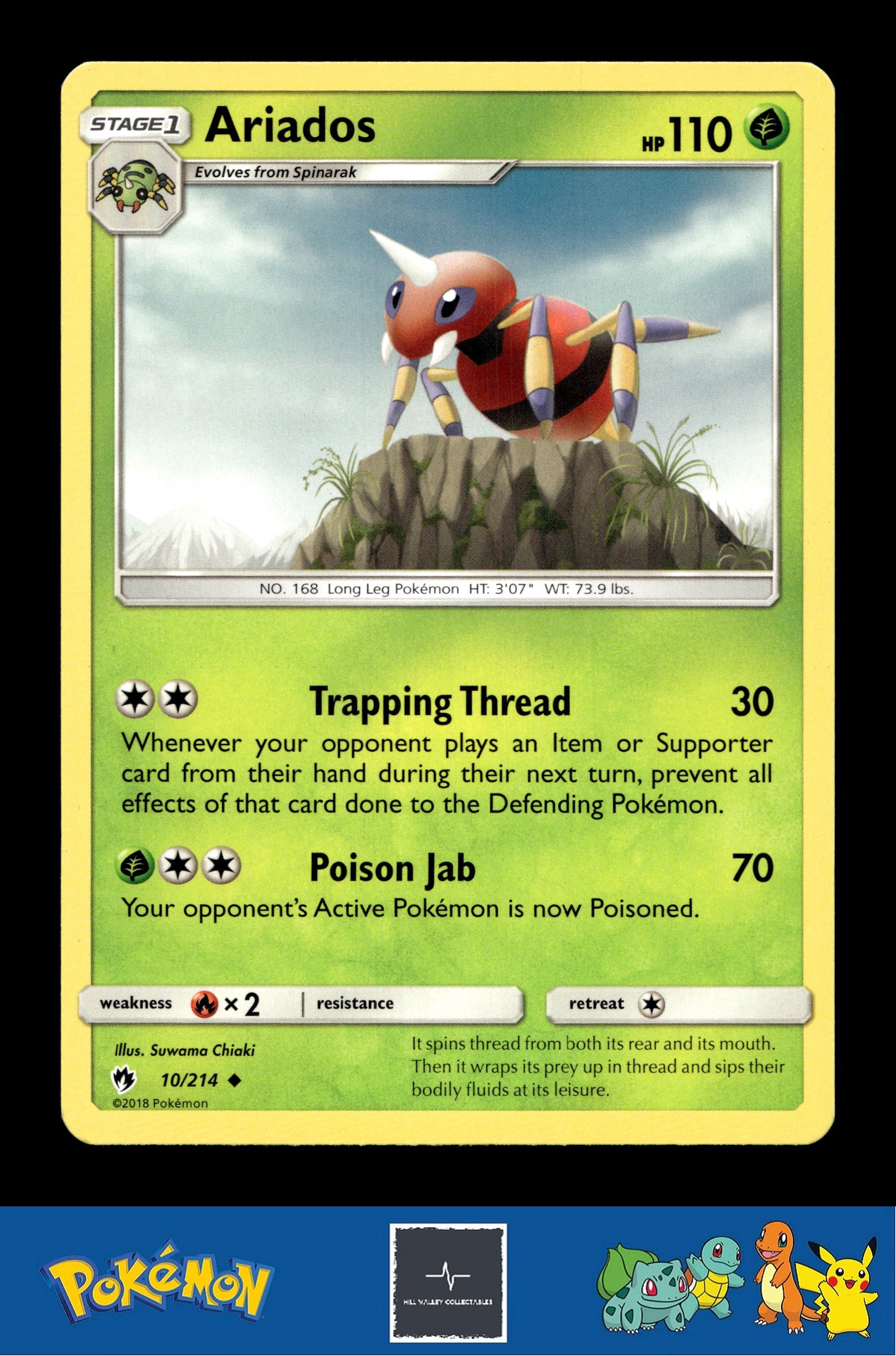 2018 Pokemon SM Lost Thunder 10/214 Ariados