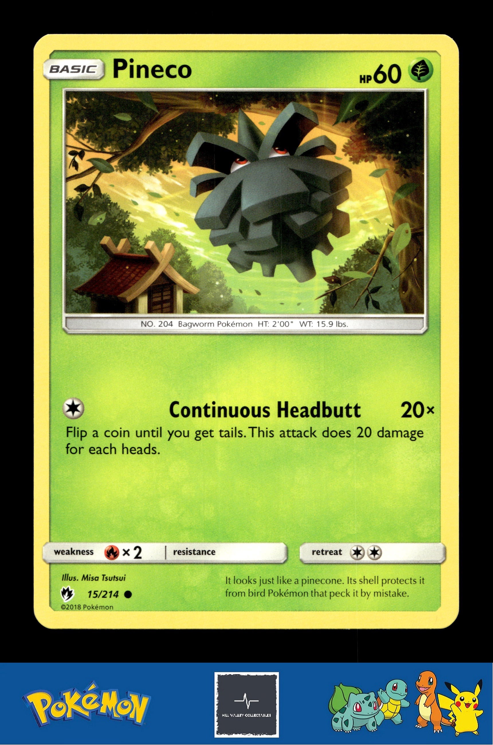 2018 Pokemon SM Lost Thunder 15/214 Pineco