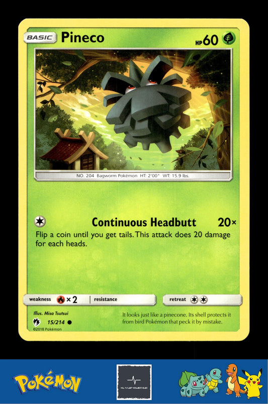 2018 Pokemon SM Lost Thunder 15/214 Pineco