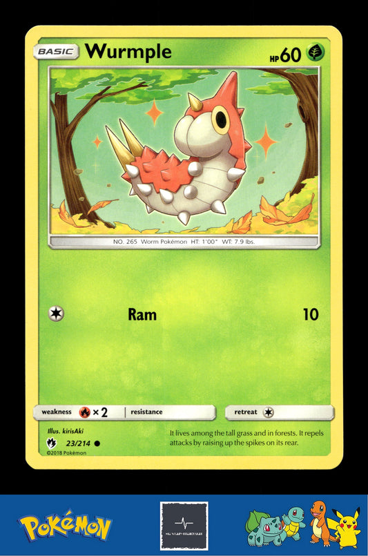 2018 Pokemon SM Lost Thunder 23/214 Wurmple