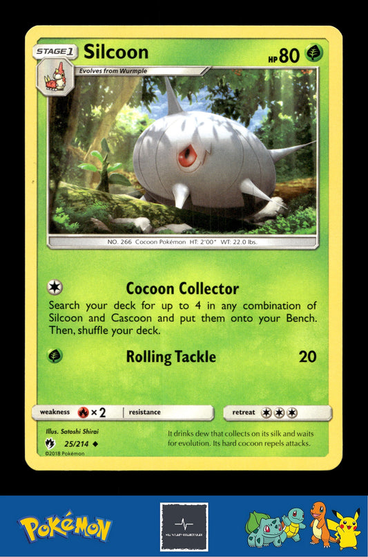 2018 Pokemon SM Lost Thunder 25/214 Silcoon