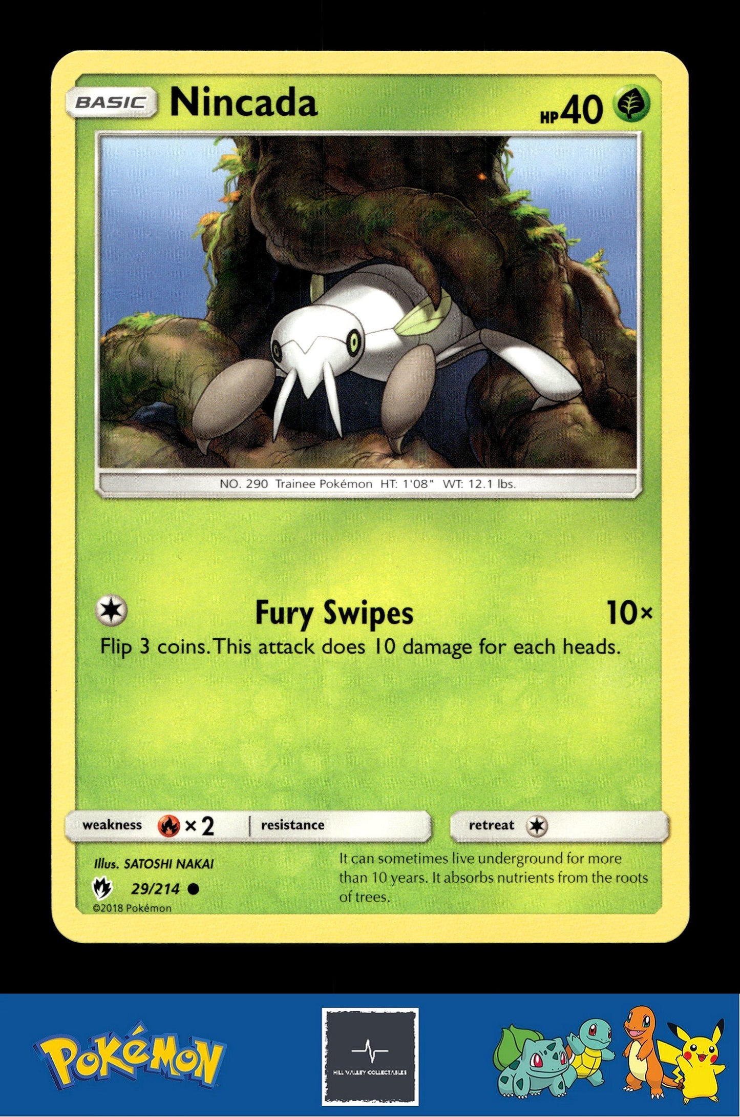 2018 Pokemon SM Lost Thunder 29/214 Nincada