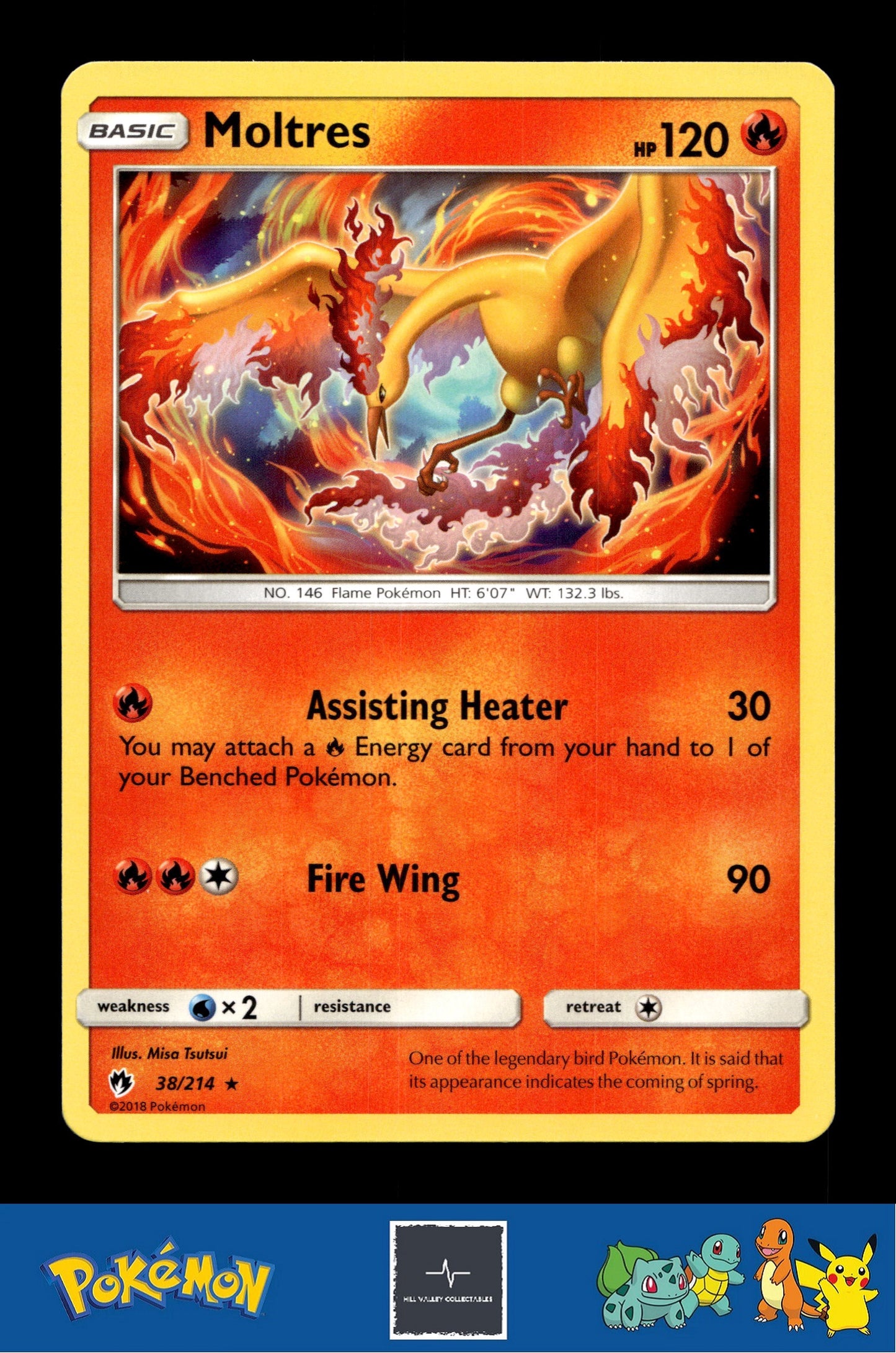 2018 Pokemon SM Lost Thunder 38/214 Moltres