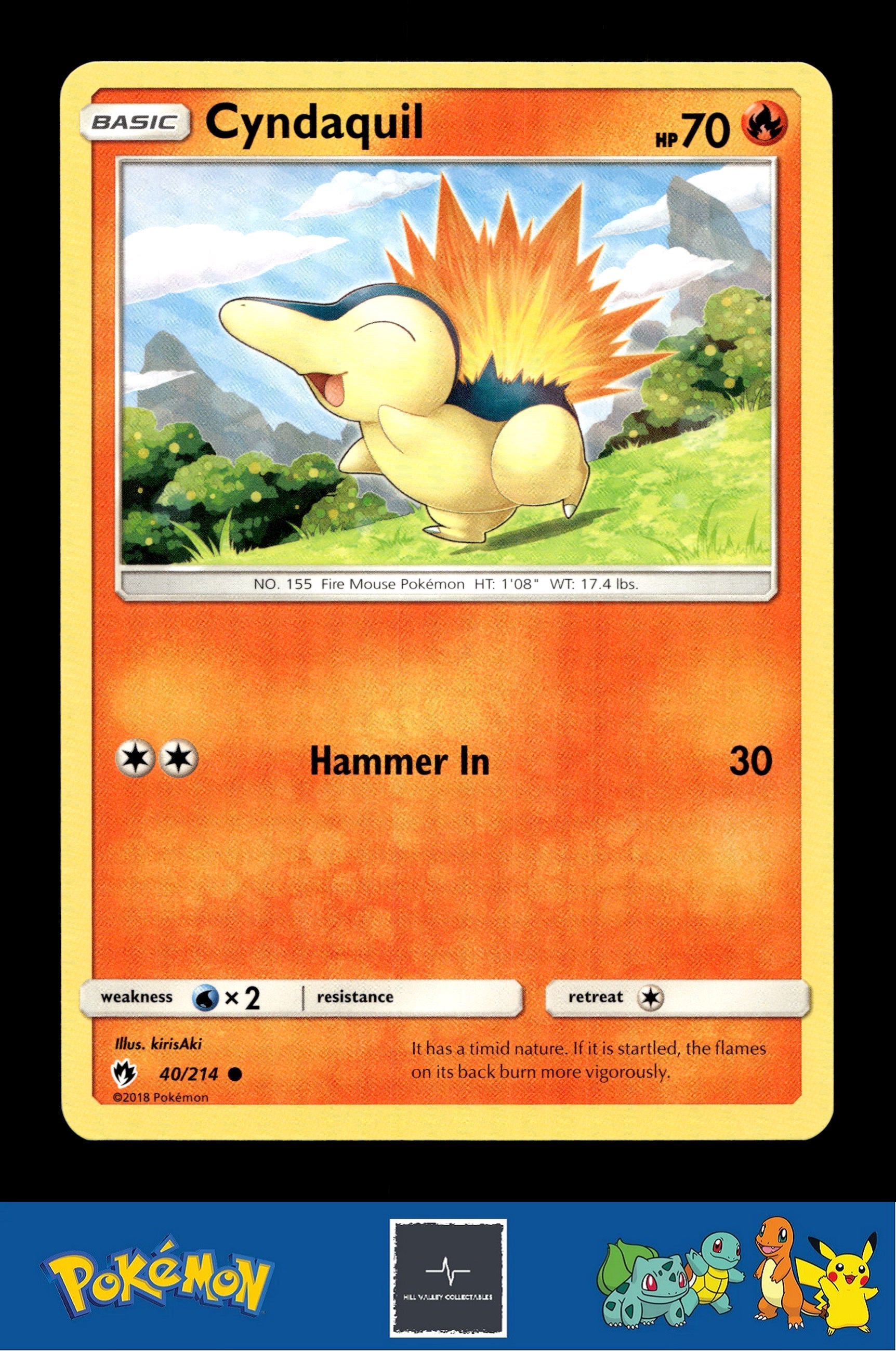 2018 Pokemon SM Lost Thunder 40/214 Cyndaquil