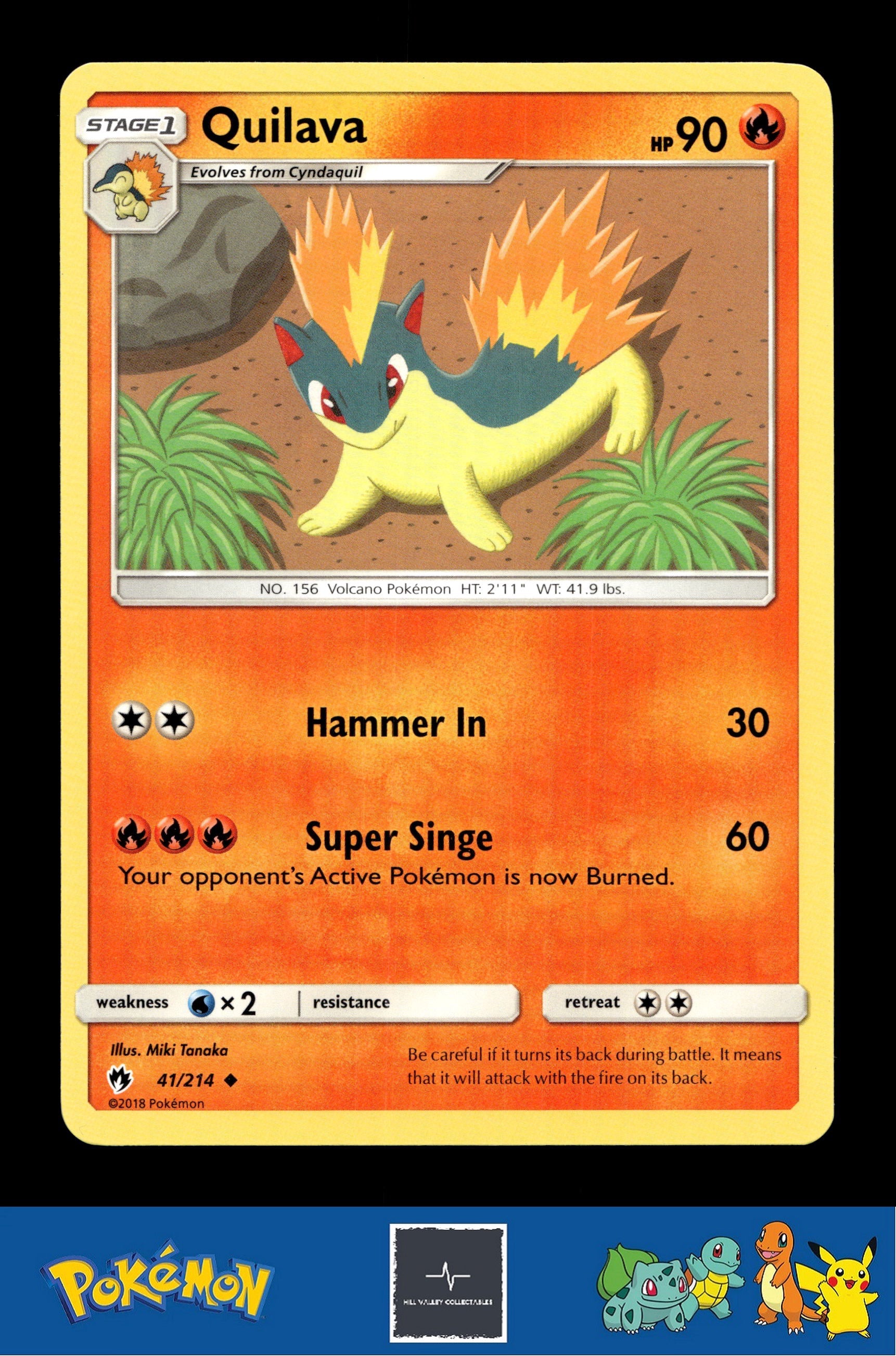 2018 Pokemon SM Lost Thunder 41/214 Quilava