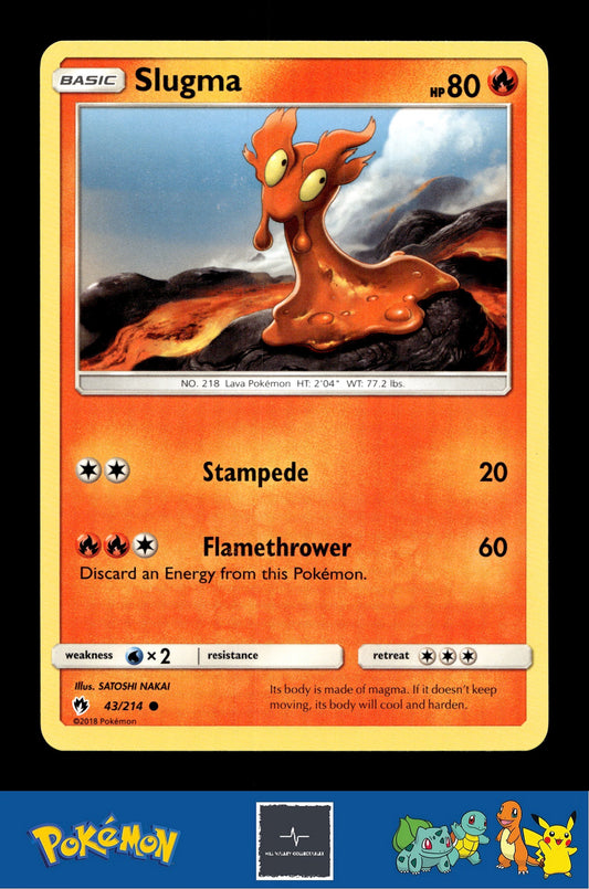 2018 Pokemon SM Lost Thunder 43/214 Slugma