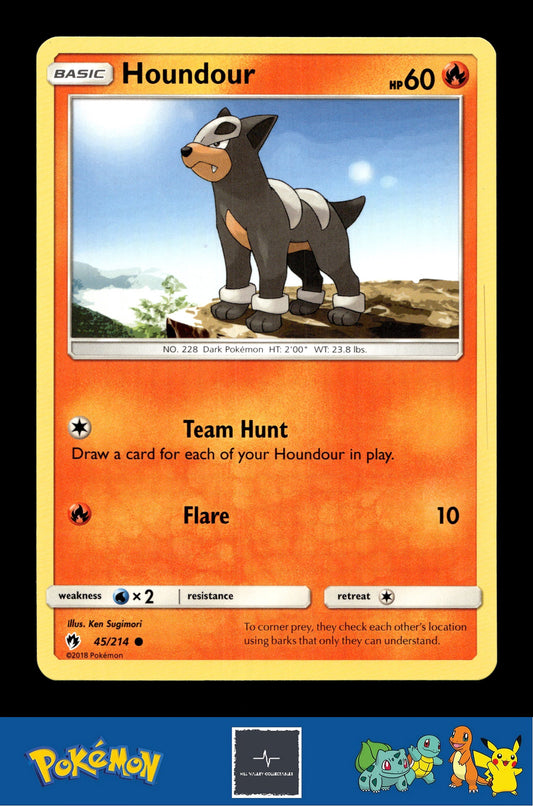 2018 Pokemon SM Lost Thunder 45/214 Houndour
