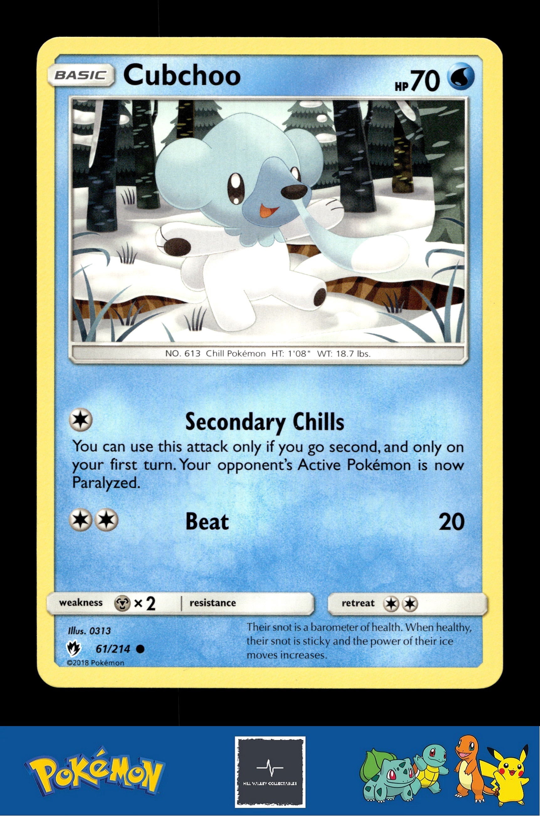 2018 Pokemon SM Lost Thunder 61/214 Cubchoo